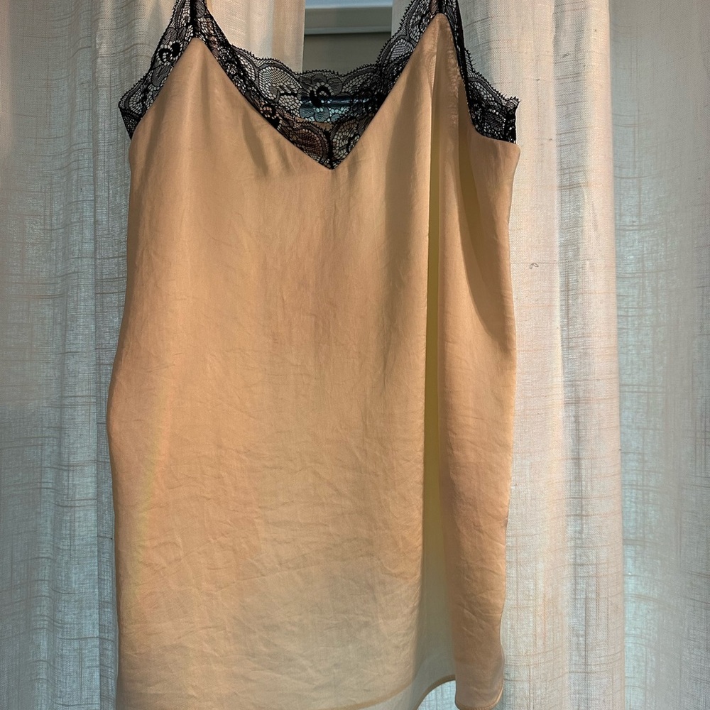 Little Moon x Aritzia Ivory Camisole with Black Lace